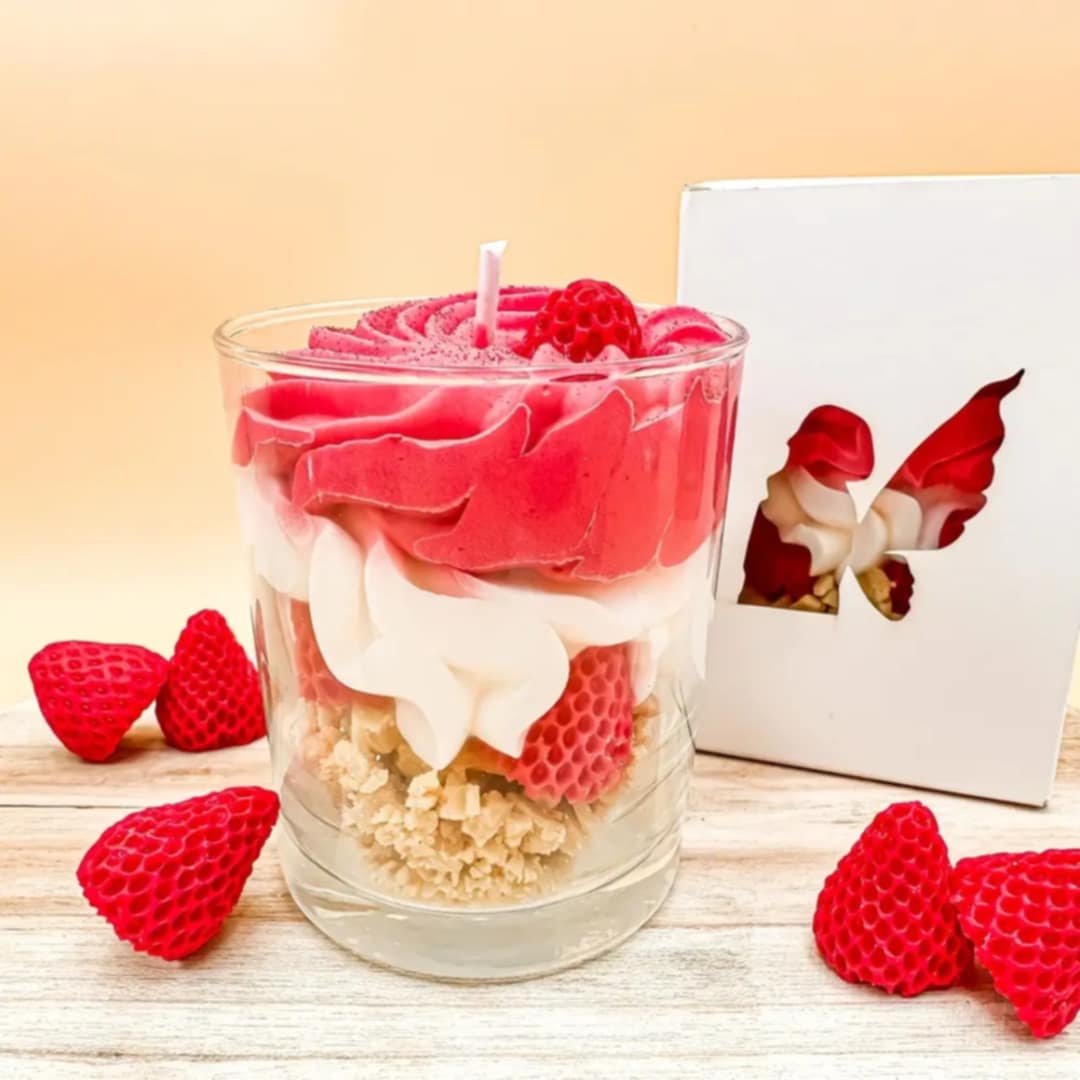 Bougie Gourmande Fraise Des Bois