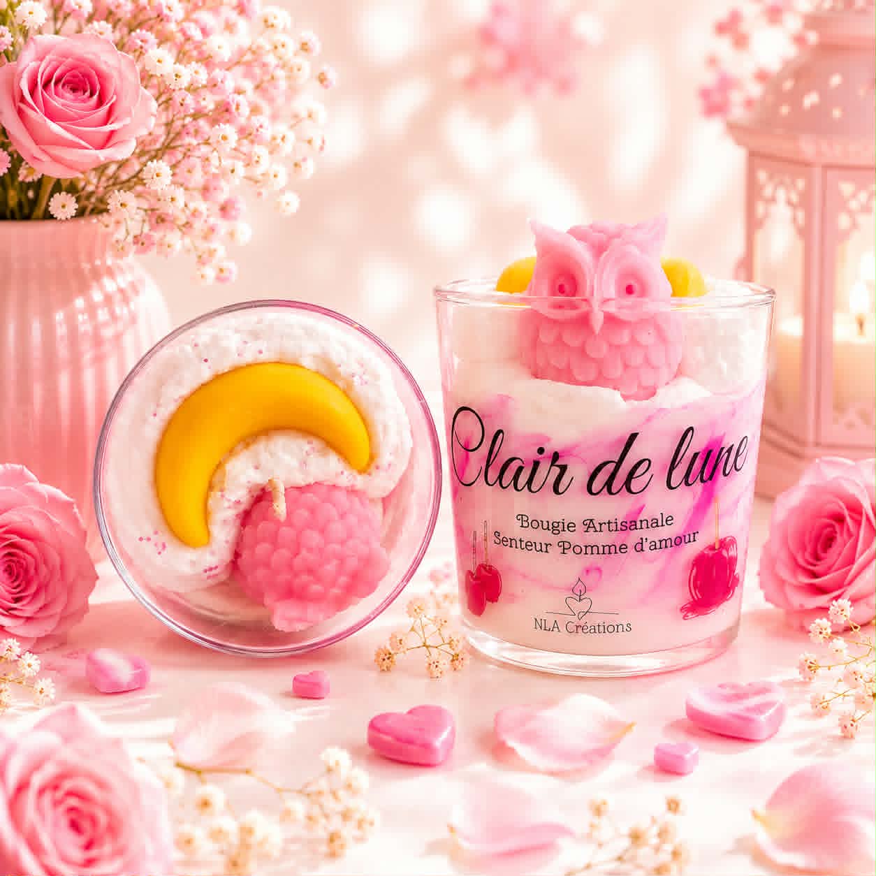 Bougie "Clair de Lune" - Pomme d'amour