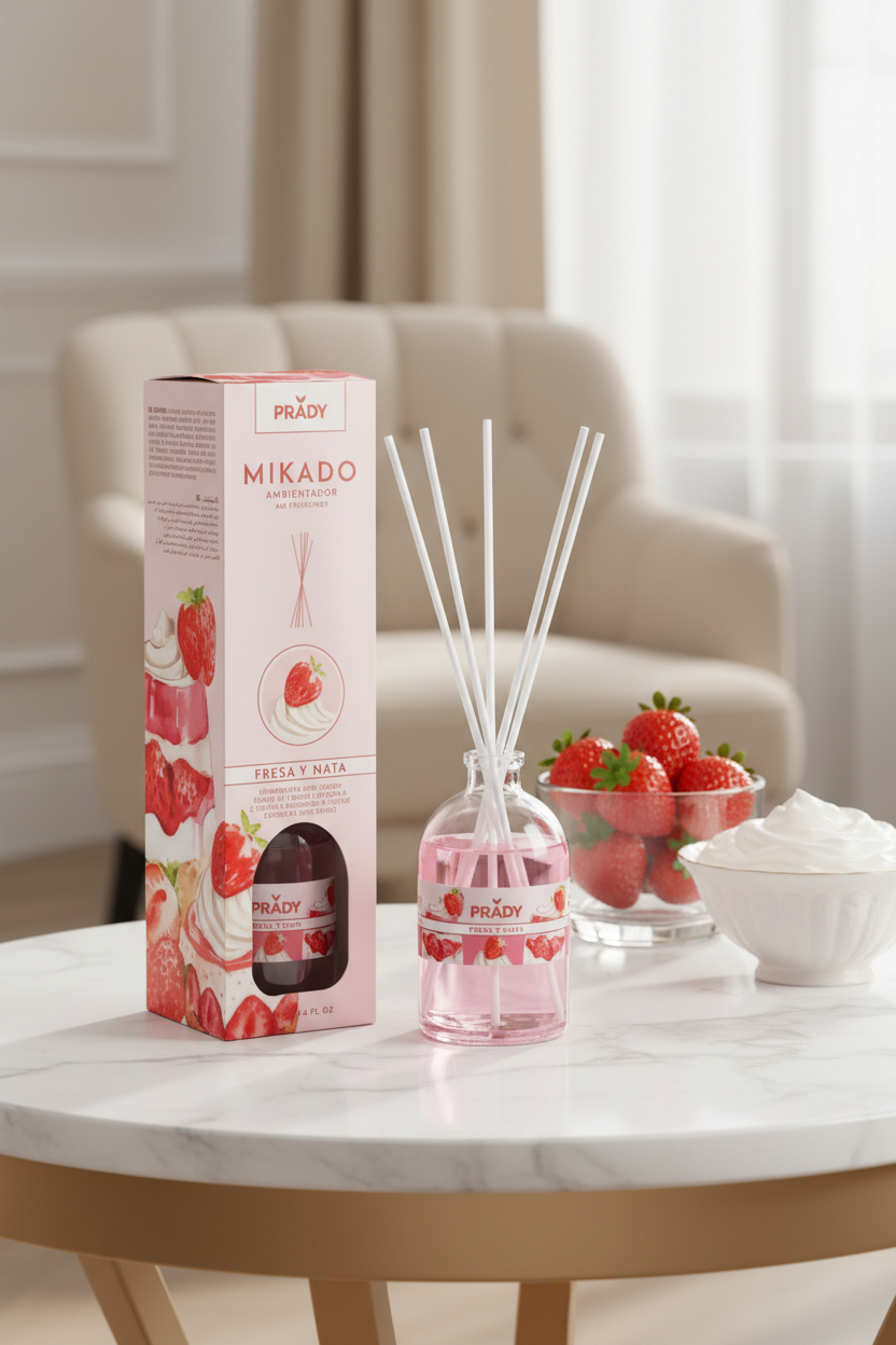 Mikado Prady Fraise Chantilly