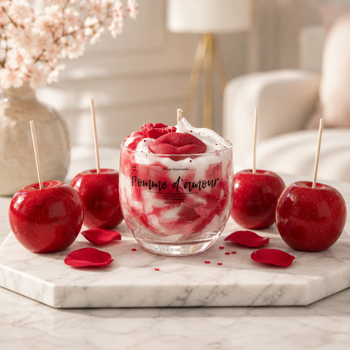 Bougie Gourmande Pomme d'Amour