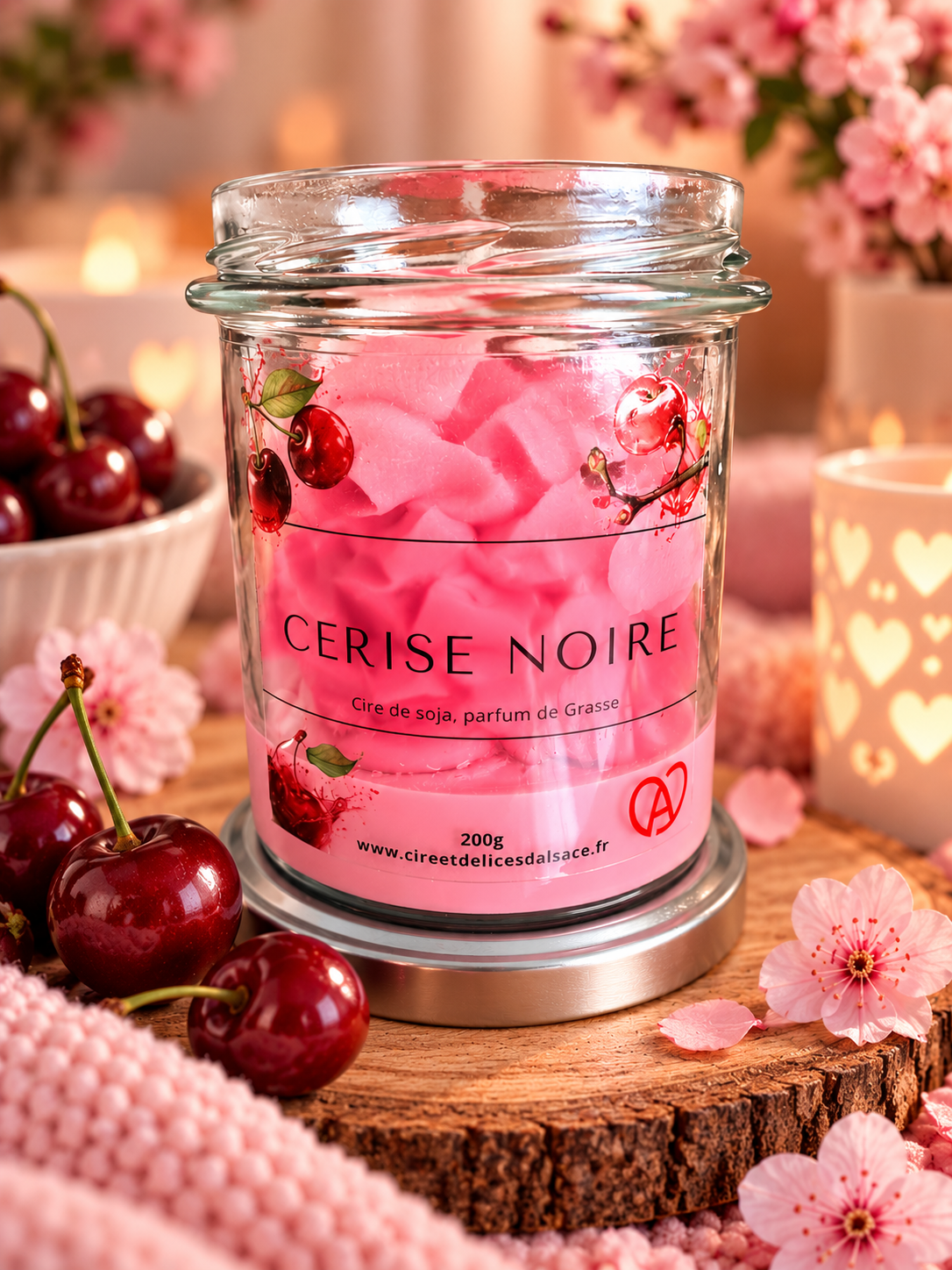 Bougie Gourmande Cerise Noire