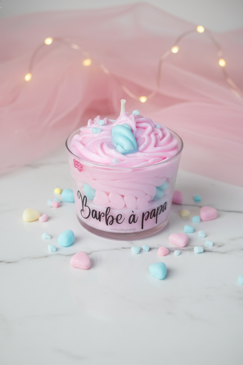 Bougie Gourmande Barbe à Papa