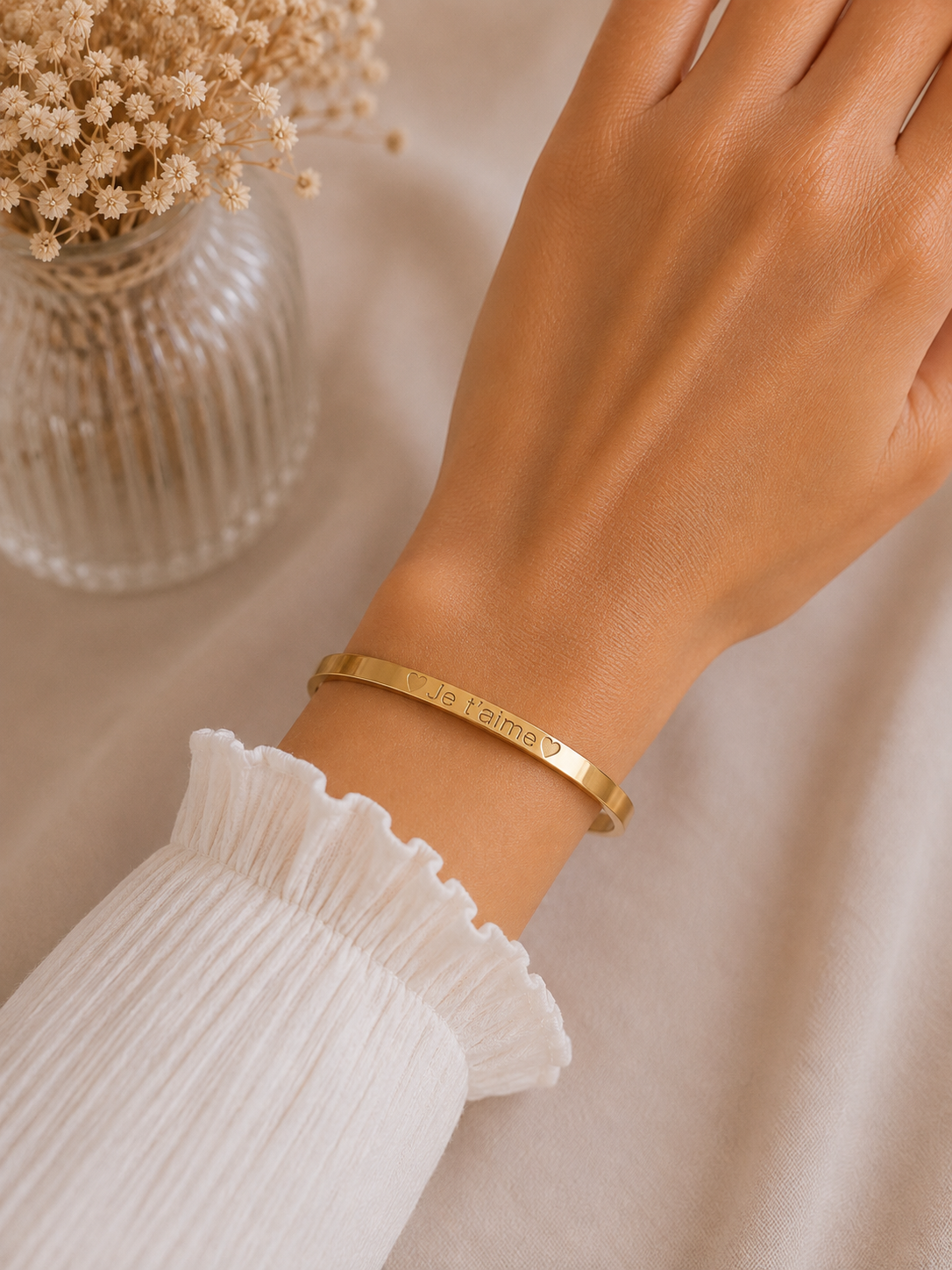 Bracelet Je T'aime Acier inoxydable
