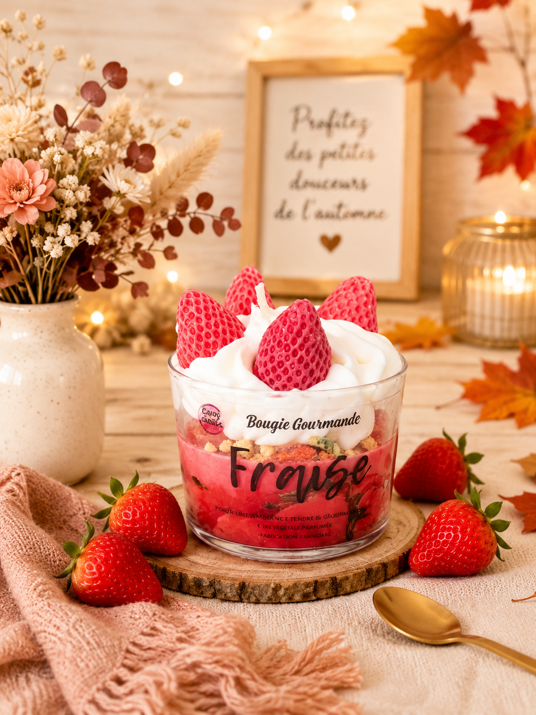 Bougie Gourmande Fraise