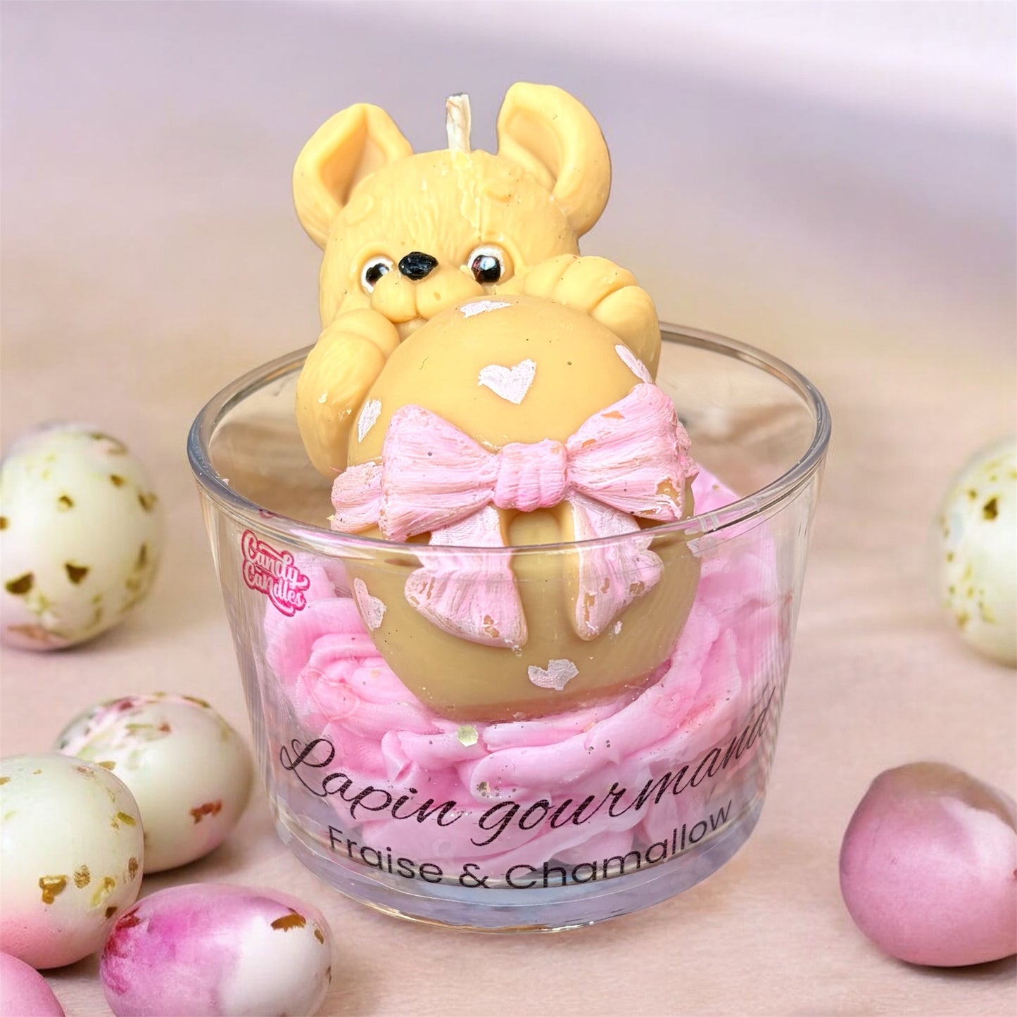 Bougie Gourmande Fraise / Chamallow