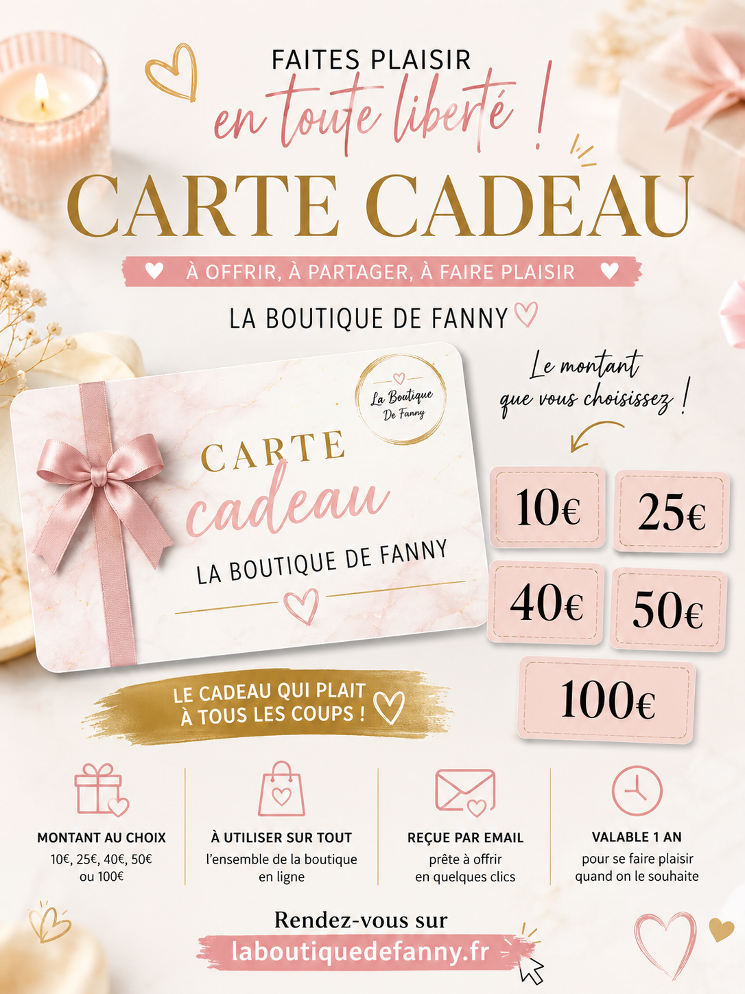 Carte Cadeau La Boutique De Fanny