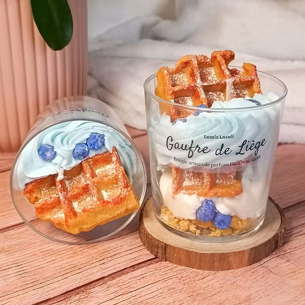 Bougie Gourmande Gaufre de Liège