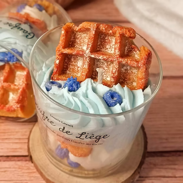 Bougie Gourmande Gaufre de Liège