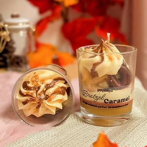 Bougie gourmande Bretzel Caramel Beurre Salé