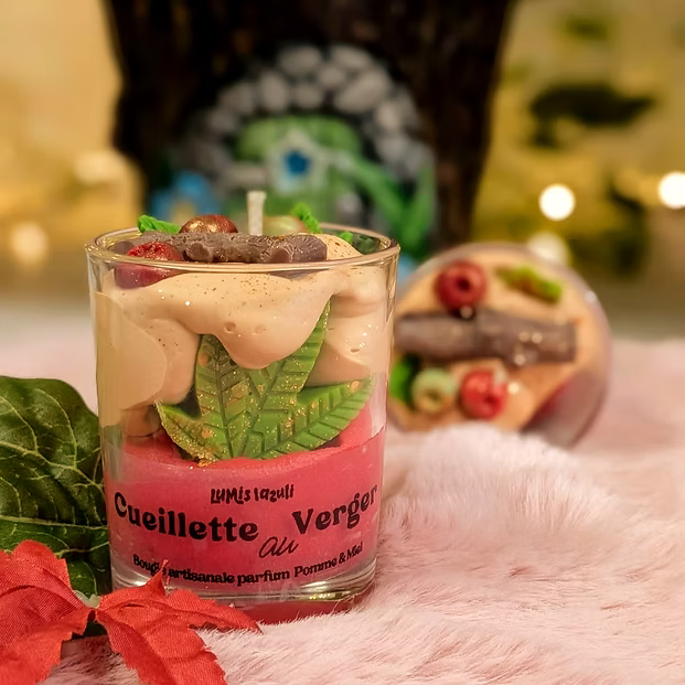 Bougie Gourmande Cueillette au Verger - Pomme & Miel