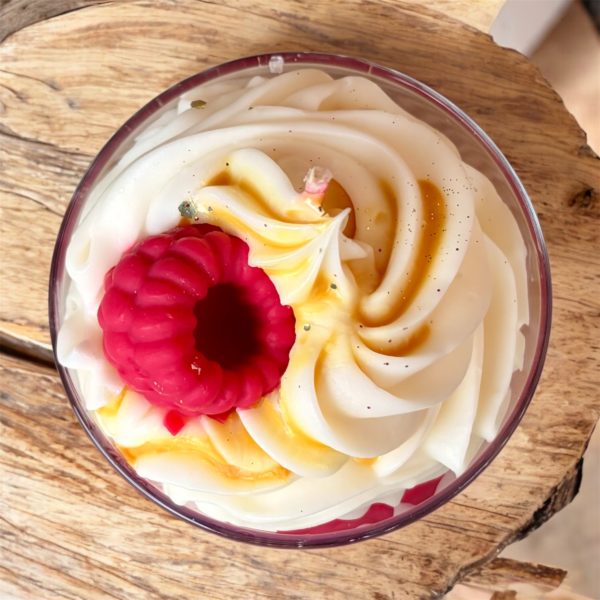 Bougie Gourmande Framboise / Caramel