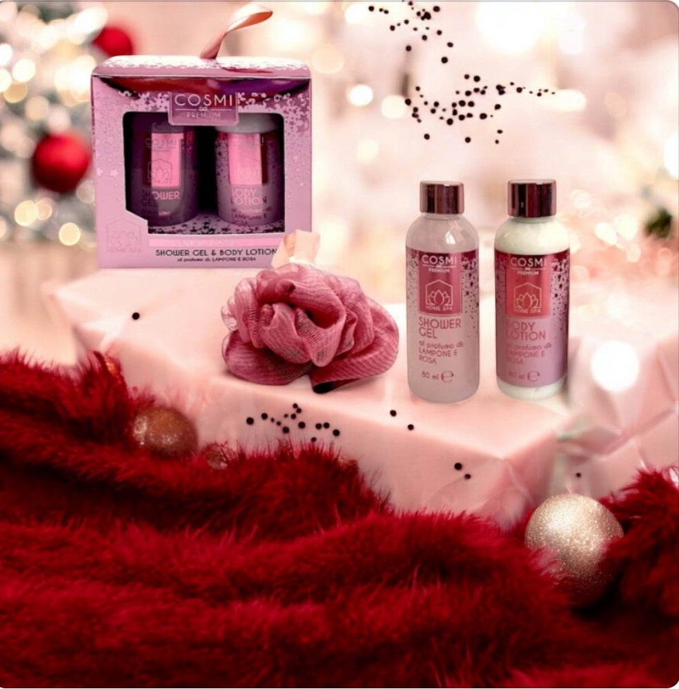 Set De Bain 3 pièces Framboise & Rose