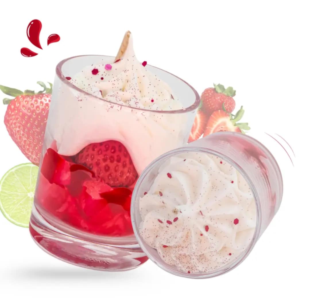 Mini Bougie Gourmande Fraise Des Bois