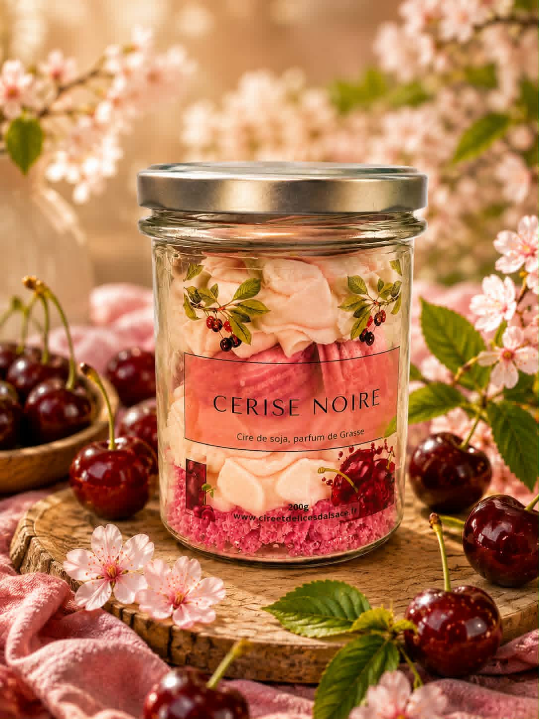 Bougie Gourmande Cerise Noire