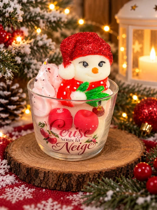 Bougie Gourmande Cerise Sous la Neige