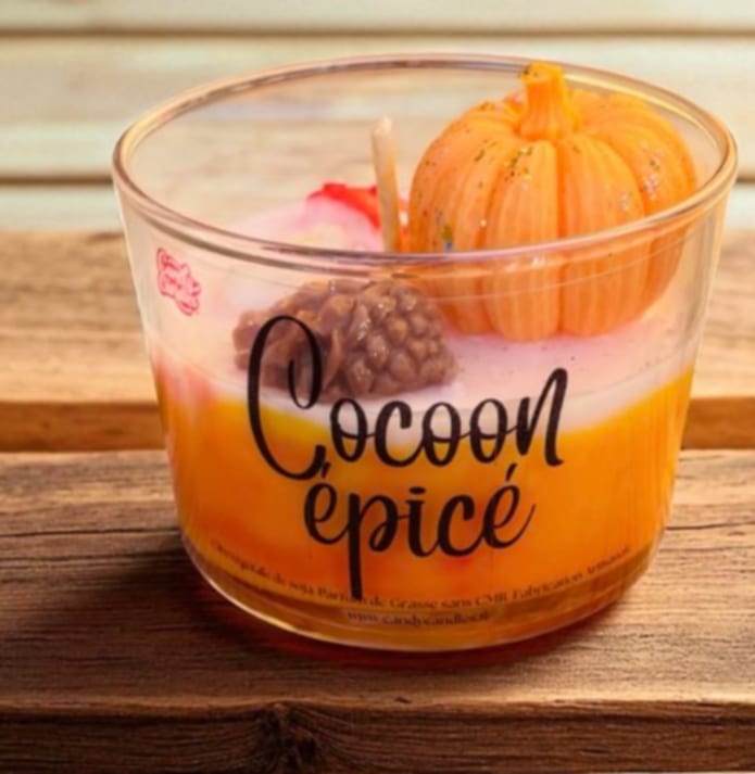 Bougie Gourmande parfum Cocoon épicé / Spiced pumpkin