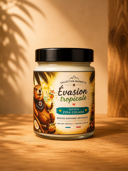 Bougie Evasion Tropicale 180G Senteur Pinacolada