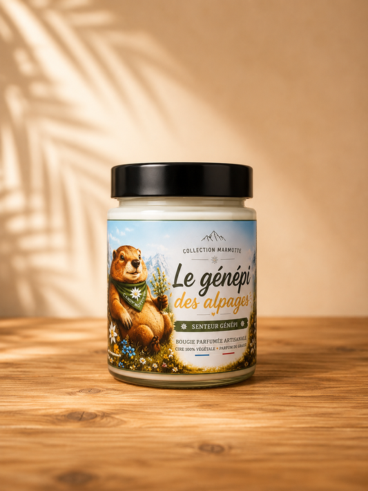 Bougie Le Génépi des Alpages 180G Senteur Génépi
