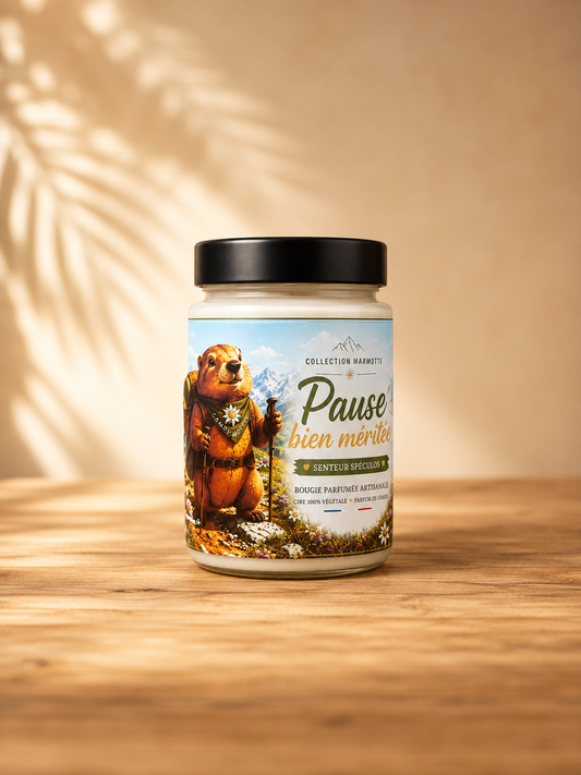 Bougie Pause Bien Méritée 180G Senteur Spéculos