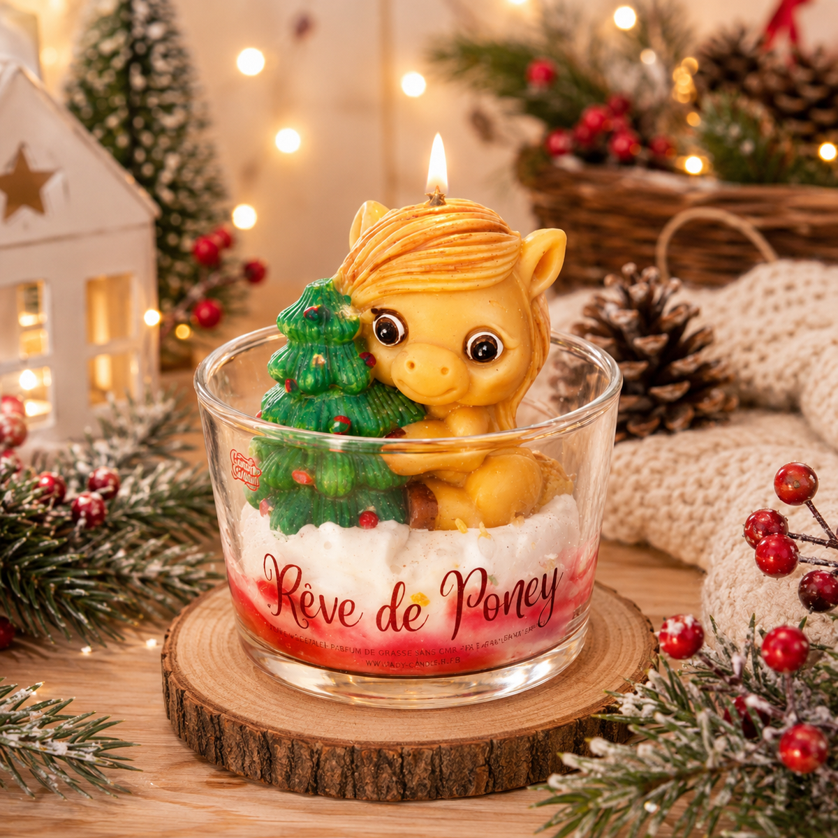 Bougie Gourmande Bûche de Noël