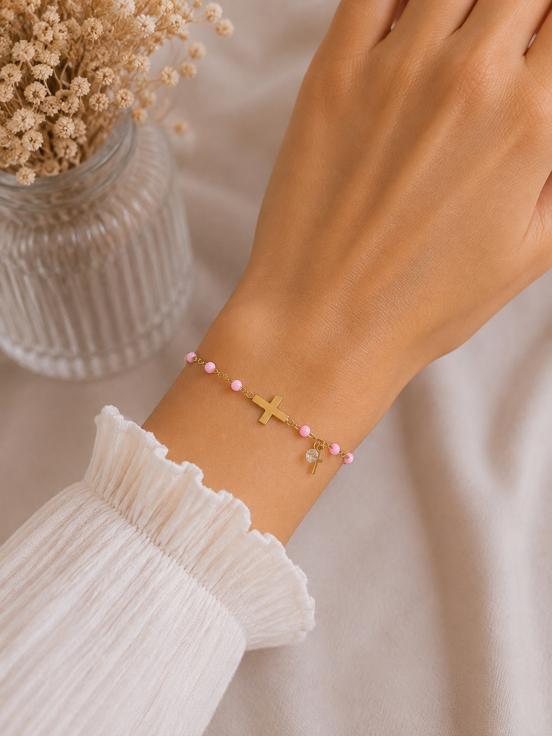 Bracelet Croix Acier inoxydable