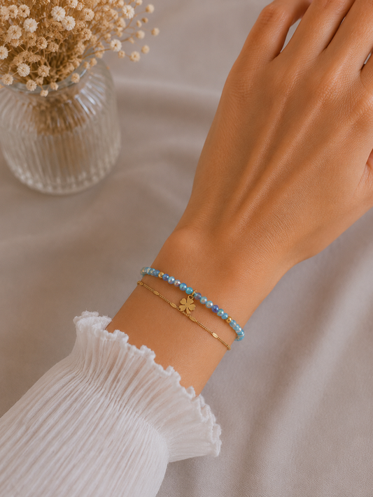 Bracelet Trèfle coloré