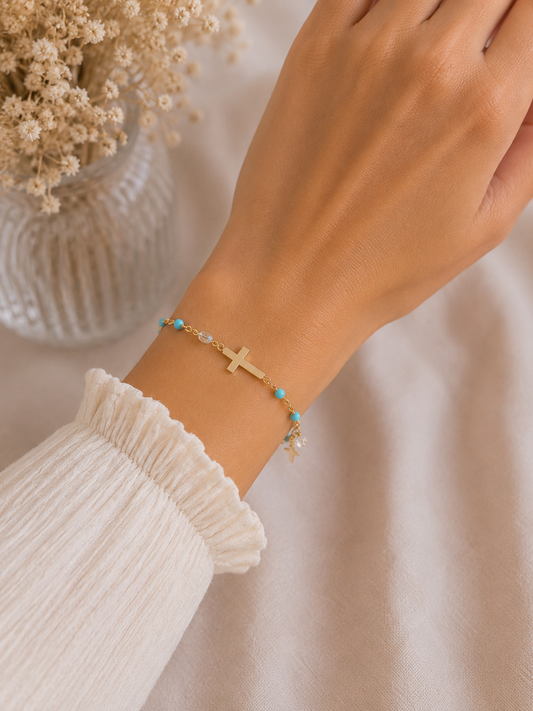 Bracelet Croix Acier inoxydable