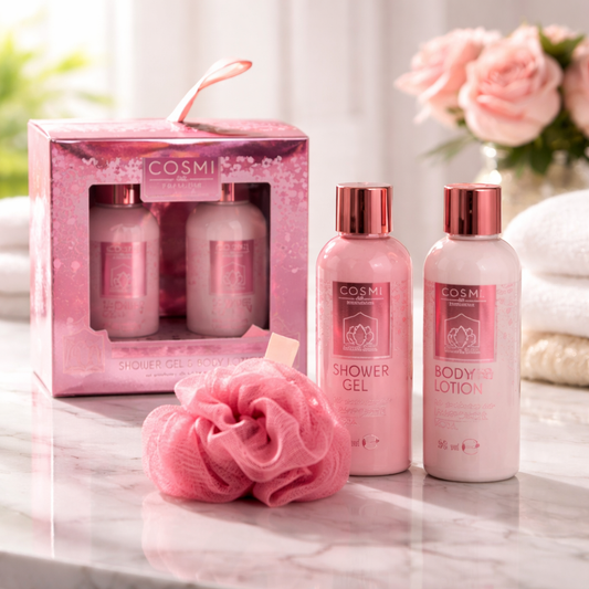 Set De Bain 3 pièces Framboise & Rose