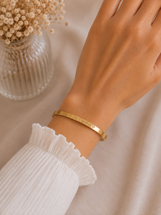 Bracelet Je T'aime Acier inoxydable