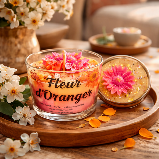 Bougie Gourmande Fleur D'Oranger