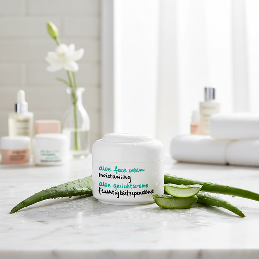 Crème Hydratante Visage pour Peau Sèche à l'Aloe Vera