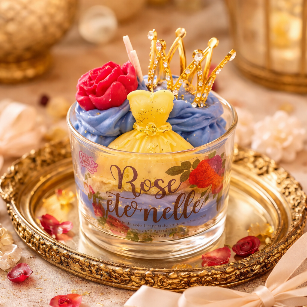 Bougie Gourmande Rose éternelle/Monoï Rose
