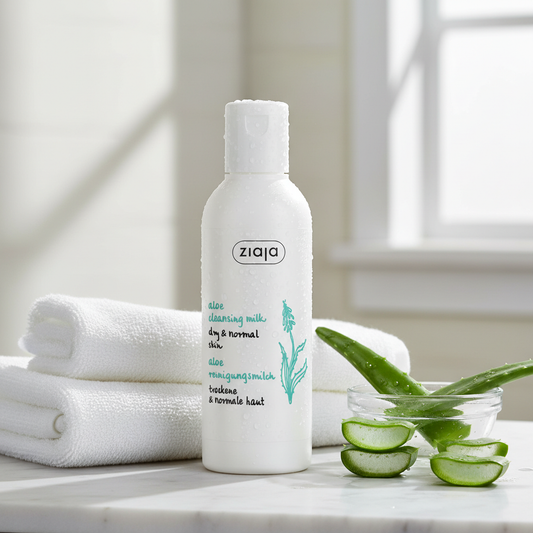 Lait Nettoyant pour Peau Sèche à l'Aloe Vera
