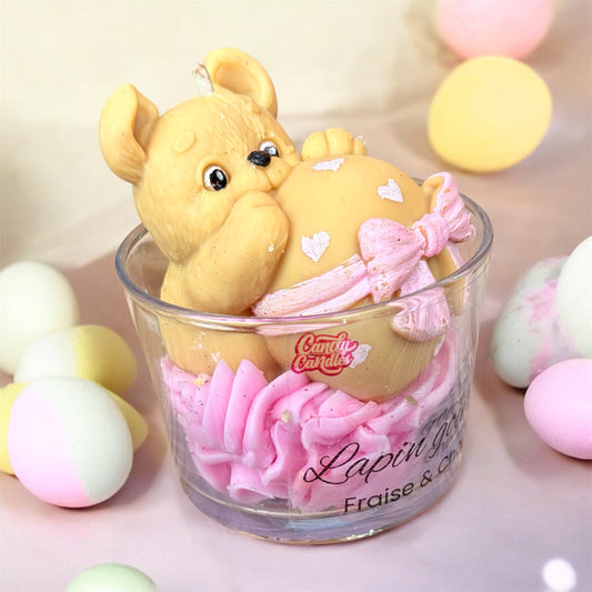 Bougie Gourmande Fraise / Chamallow